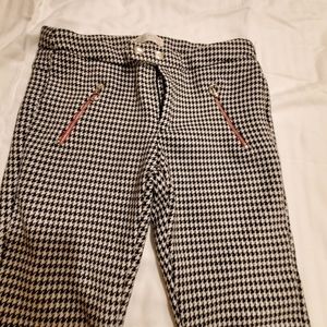 ZARA Girl's houndstooth stretch pants size 11/12